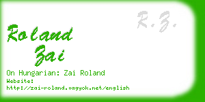 roland zai business card